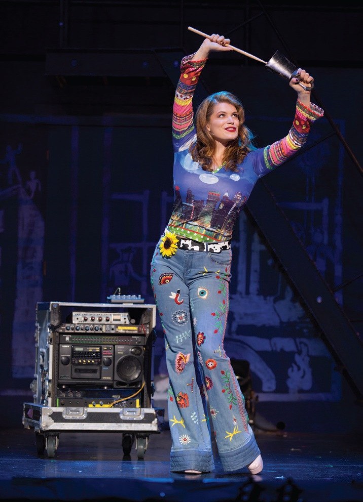 Actress Lyndie Moe plays Maureen Johnson in Rent’s 25th Anniversary Farewell Tour PHOTO: BY CAROL ROSEGG