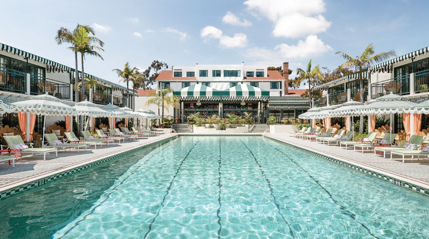 The Lafayette Hotel & Swim Club’s picturesque pool deck POOL PHOTO BY HALEY HILL PHOTOGRAPHY