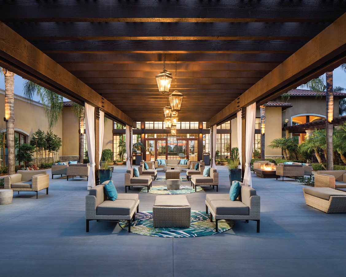 Pull up a seat in The Westin Carlsbad Resort & Spa’s Palm Court, where cocktails await. COURTESY OF BRANDS