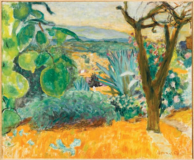 Pierre Bonnard, “Le Cannet” (1930, oil on canvas) COURTESY OF BEMBERG FOUNDATION © 2022 ARTISTS RIGHTS SOCIETY (ARS), NEW YORK