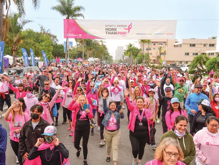 Support breast cancer at the Komen San Diego More Than Pink Walk Nov. 6 PHOTO: BY PAUL NESTOR