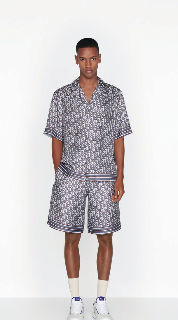 Dior Obblique Pixel Hawaiian shirt and Bermuda short, dior.com PHOTO COURTESY OF BRANDS