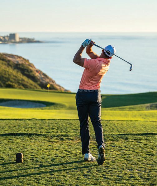 Whether hitting the fairway or enjoying the view from the hot tub, The Lodge at Torrey Pines is beloved for its lush grounds. PHOTO COURTESY OF BRAND