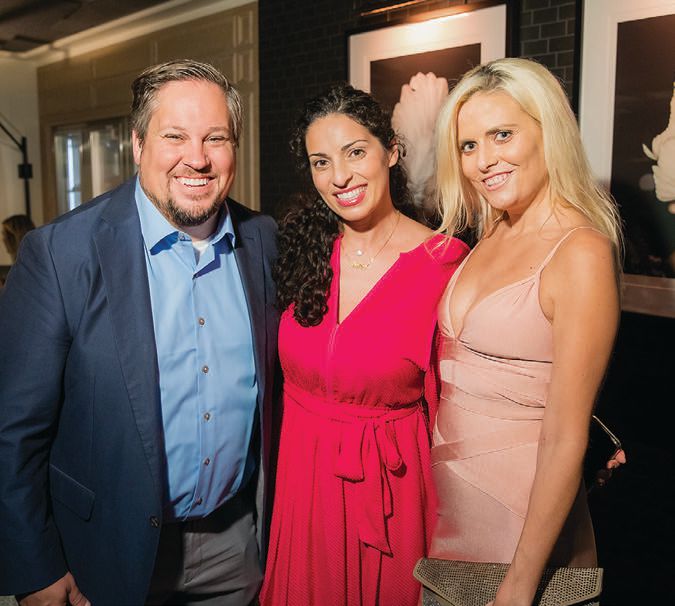 (6) Michael Esposito and Emily Goldman with Associate Publisher Kelly Cole PHOTO BY EDER PHOTO