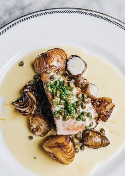 Ironside Fish & Oyster serves rotating specials like this seasonal fish with yellowtail PHOTO: BY SHANNON PATRICK