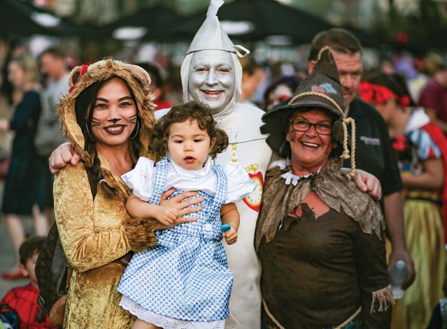 It’s a family affair at Trick-or-Treat on India Street, taking place Friday, Oct. 28. PHOTO COURTESY OF LITTLE ITALY ASSOCIATION