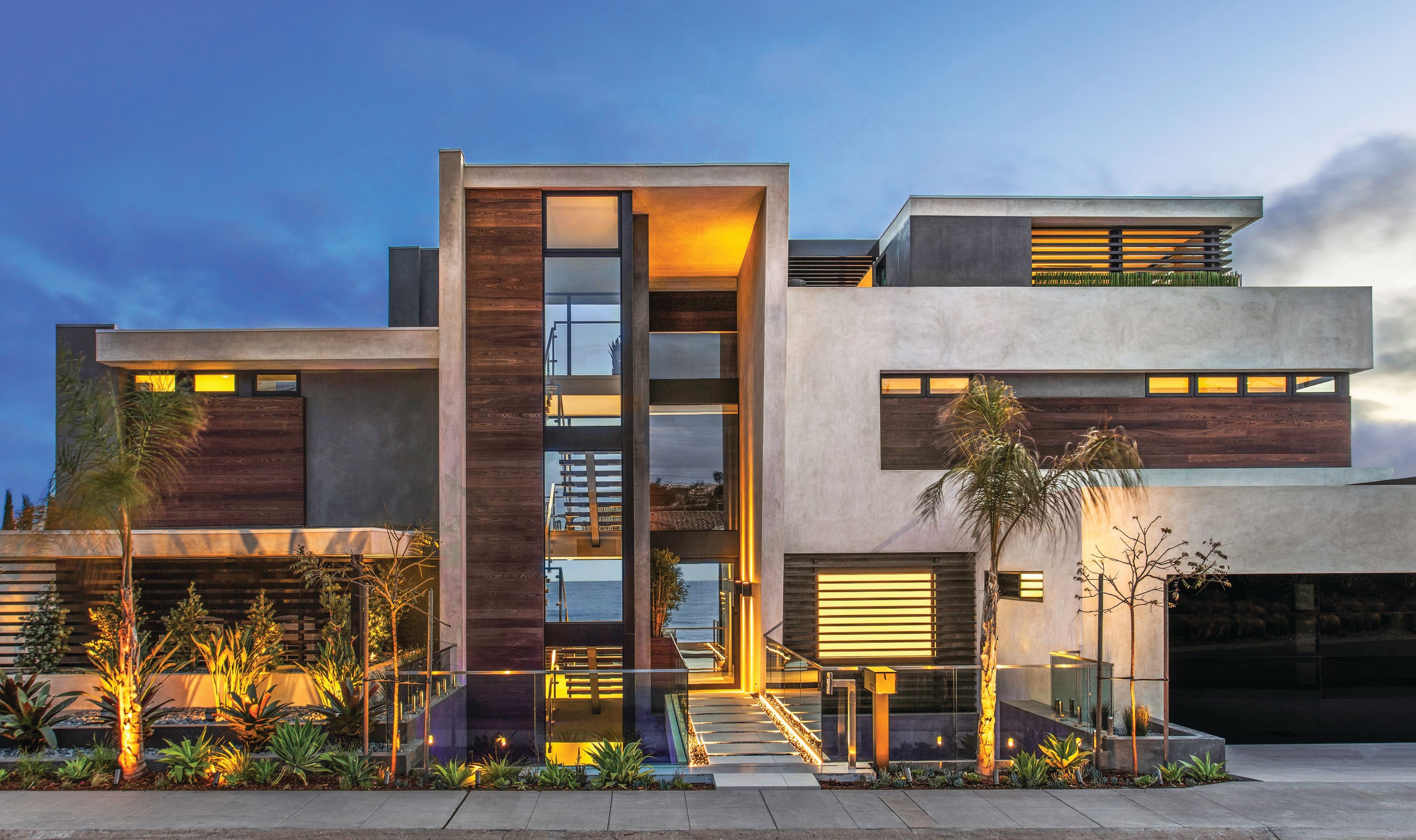 Blue Heron’s second new-construction project in California, The Ora House is an 8,878-square-foot home comprised of four horizontally tiered levels. PHOTO COURTESY OF BLUE HERON