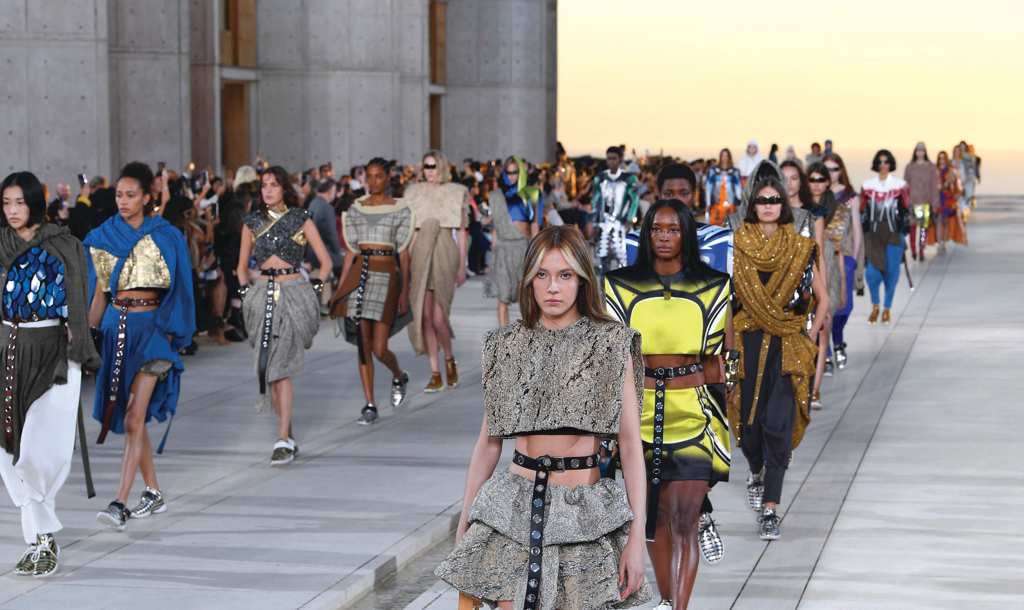 In total, Louis Vuitton revealed 56 looks during its cruise 2023 runway show in La Jolla. PHOTO COURTESY OF LOUIS VUITTON