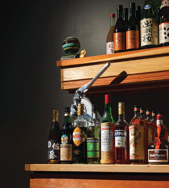 Choose from a refined selection of sakes and spirits PHOTO BY LEO CABAL